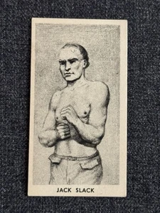 1938 Knock-out Razor Famous Boxing Prize Fighters Tarjeta #2 Jack Slack Casi Nuevo - Imagen 1 de 2