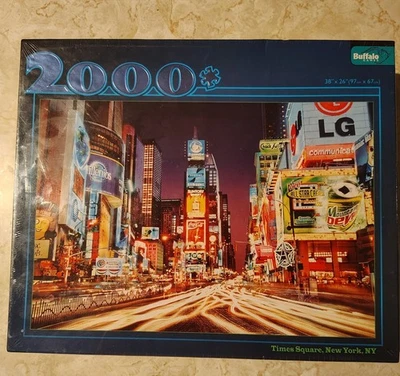 Buffalo Games ”Times Square, New York,NY” 2000 Piece Puzzle NEW and Sealed - Image 1 of 3