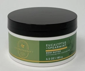 1 BATH & BODY WORKS AROMATHERAPY EUCALYPTUS SPEARMINT BODY BUTTER CREAM LOTION - Picture 1 of 4