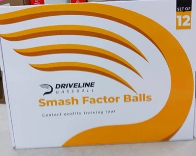 Driveline Baseball Smash Factor Balls™ - 12 Pack of 3 oz. Balls - Soft Spongy...