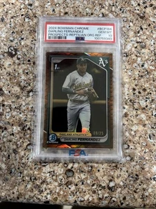 2024 Darling Fernandez 09/25 Reptilian Orange Psa10 - Picture 1 of 2