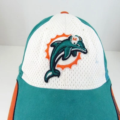 Gorra gorra con correa ajustable verde Reebok con logotipo bordado de los Miami Dolphins para hombre Foto 1 de 4