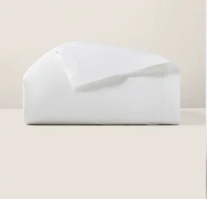 Ralph Lauren Palmer Organic Percale Cotton Duvet Cover Full/Queen Tuxedo White - Picture 1 of 5