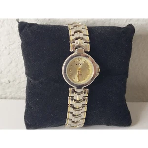 Vintage LTD Brand Watch Ladies Silver & Gold Tone 12 Hour Dial New Battery - Picture 1 of 6