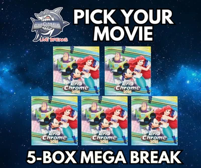 LILO & STITCH  2025 Topps Chrome Disney 5-Box Mega Break #2 - Image 1 of 2