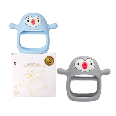 2Pack Baby Teething Toys for 0-6 3-6Months |Penguin Teether | Hand Teethers| Tee - Image 1 of 4