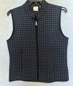 EP Pro Damen gesteppte Golfweste marineblau geometrisches Muster - Large - Bild 1 von 5