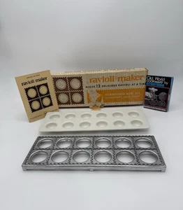 Ravioli manuale vintage 2 pezzi Vitantonio Mfg #512 scatola originale e instr. - Foto 1 di 4