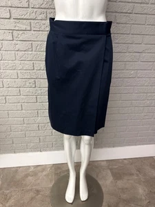 Falda lápiz envolvente azul marino 346 Brooks Brothers para mujer talla 6 - Imagen 1 de 8