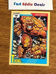 IMPEL MARKETING 1991 MARVEL COMICS SUPER HEROES TARJETA 3 LA COSA EXCELENTE - Imagen 1 de 2