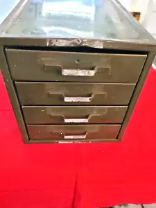 4 drawer metal container with fly reel parts - Picture 1 of 5