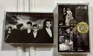 2 Sealed Duran Duran Cassettes WEDDING & Notorious 80's 90's Tapes - Picture 1 of 3