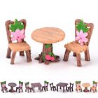 Harz Tisch und Stuhl Dekor Set für Feenornament Miniaturen im Gartenhandwerk