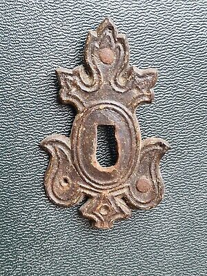 Antique Baroque Keyplate Furniture Fitting Leather • 10.31£