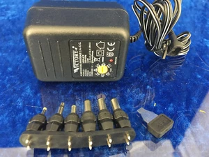 ►VICTORY VI500-6CR ELCART◄TRASFORMATORE ALIMENTATORE AC/DC 500mA 230V 12V MULTI - Imagen 1 de 7
