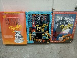 3 X Murder Mystery Party Games - New & Sealed - FREEPOST 