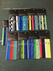 NWT Unisex Nike Headbands Printed Assorted Silicone For Grip 6pcs/4pcs/3pcs/1pc - Picture 1 of 38
