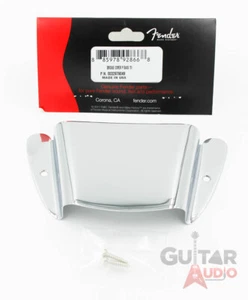 Original Fender '51 Tele/P Precision Bass Bridge Aschenbecher Abdeckung - Chrom mit Schrauben - Bild 1 von 1