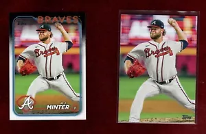 A.J. MINTER 2024 TOPPS BASE & TRUE PHOTO RARE CARD ATLANTA BRAVES - Picture 1 of 2