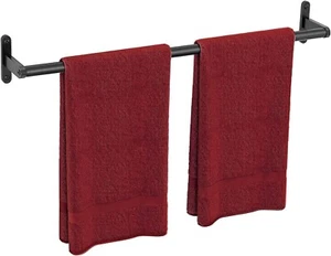 Towel Bar Rail 24in Stainless Steel Modern Matte Black - Picture 1 of 2