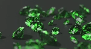 1 Ct 3 Pcs Round Cut Natural Green Color Loose Lab Grown Diamond VVS1 Certified - Picture 1 of 10