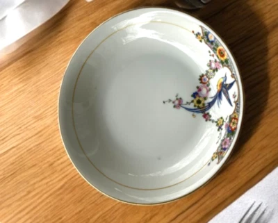 Cuenco de sopa Thomas Bavaria Bird Of Paradise Teplacement 1930 Foto 1 de 4