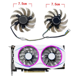 Replacement Graphics Card Cooling fan Cooler for ASUS GTX1050 1050ti RX460 DUAL - Picture 1 of 8