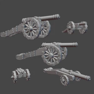 15mm/1:100th Pike & Shotte Cannon Set (TYW/ECW) (Turner Minia - Picture 1 of 1