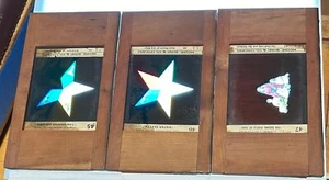 3 1908 EASTERN STAR MASONIC MAGIC LANTERN SLIDES 45-46-47 SISTER ELECTA + - Picture 1 of 5