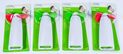 Ventilador de mano de bolsillo 4 O2Cool colores surtidos que funciona con pilas portátil de verano Foto 1 de 2