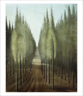 Spilliaert Fire Path forest trees fine art giclee print wall art WITH BORDER