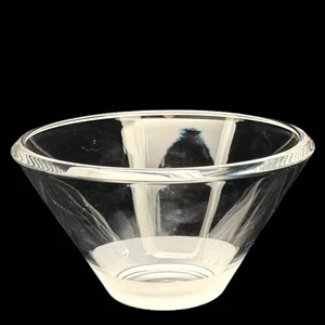 Vintage VERA WANG for Wedgwood ILLUSION Crystal BOWL Glass with Frosted Base - Picture 1 of 5