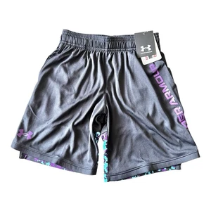 Pantalones Cortos Under Armour Niños Talla Pequeña Negro Malla Pantalones Cortos Atléticos Calce Suelto - Imagen 1 de 6
