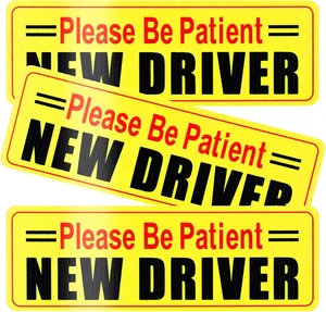 New Driver Magnet for Car, 3Pcs Magnetic Reflective Novice Driver Stickers, Car - Picture 1 of 12