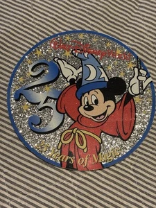 Vintage Walt Disney World 25th Anniversary Wizard Mickey 5” Sticker Decal - Picture 1 of 4