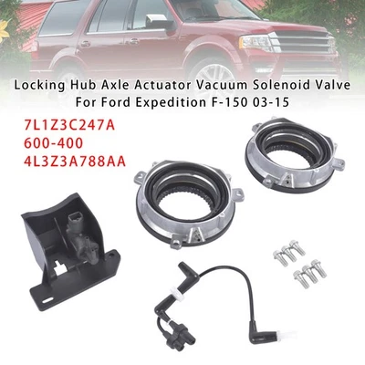 Locking Hub Axle Actuator Vacuum Solenoid Valve For Ford Expedition F-150 03-15 - Image 1 of 4