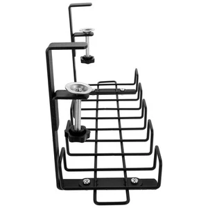 Office Cable Management Tray under Desk Organizer Rack Basket White - Afbeelding 1 van 12