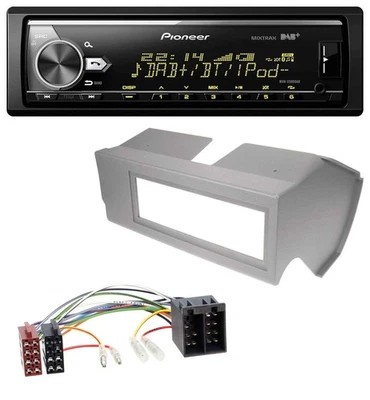 Pioneer Bluetooth USB DAB MP3 Autoradio für Fiat Panda (bis 2002) - grau - Bild 1 von 4
