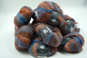 13 x Twin (650g) von LANA GROSSA - 64% Schurwolle/ 27% Alpaka/ 9% Polyamid (11) - Bild 1 von 3