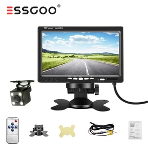 ESSGOO Coche 170° Gran Angular Cámaras Aparcamiento Cámara de Retroceso con Monitor LCD de 7 Pulgadas - Imagen 1 de 12