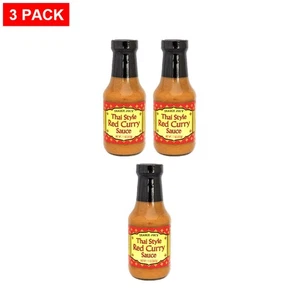 Trader Joe’s Thai Style Red Curry Sauce 11 Oz - Pack of 3 - Picture 1 of 2