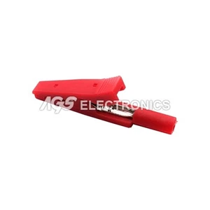 MORSETTI A COCCODRILLO ISOLATI PER SONDE DA 2mm COLORE ROSSO - Picture 1 of 1