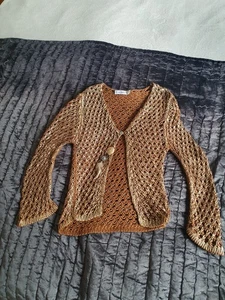 elisa cavaletti cotton cardigan Size M - Picture 1 of 11