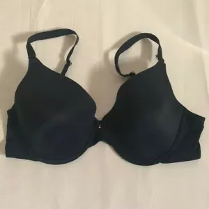 Reggiseno sottofilo sagomato Soma nero morbido con cinghie regolabili. Taglia 38D - Foto 1 di 4