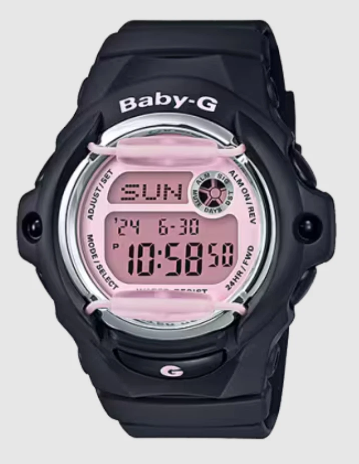 New Casio G-SHOCK BABY-G Black Pink Dial Digital Watch BG169M-1 A.D. - Image 1 of 3