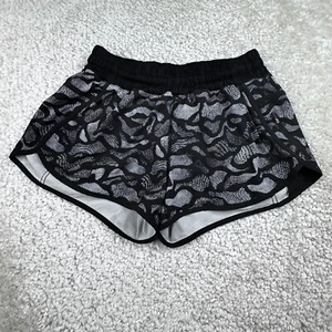 Pantalones Cortos Lululemon Negros Tracker Graffiti Forrados de Encaje Negros para Mujer 10 - Imagen 1 de 10