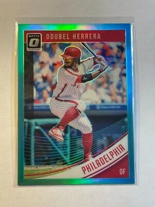 Odubel Herrera 2018 Panini Donruss Optic Aqua Sky Blue Prizm #ed /299 Phillies - Picture 1 of 2