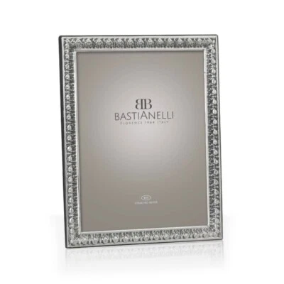 925 Sterling Silver Photo Frame Baroque Leaves 4 x 6 Mahogany Back - Image 1 of 4