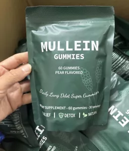 Mullein Leaf Extract Gummies Daily Respiratory Health Gummies for Lung Cleanse - Picture 1 of 6
