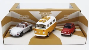 1/43 NOREV - PORSCHE - SET 3X JET-CAR 911 TARGA SPIDER 1969 - FIAT 500 841104 - Foto 1 di 1